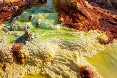 Dallol, Danakil Depresyonu, Etiyopya 'daki Zehirli Çeşme