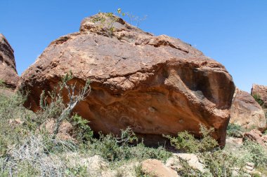 Laas Geel, Somaliland 'daki büyük bir kayanın arkasındaki antik kaya tablosu.
