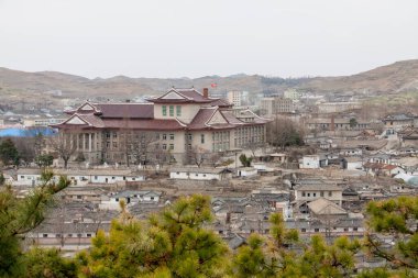 Kuzey Kore 'deki Kaesong şehrinin manzarası