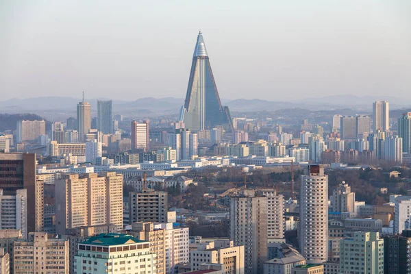 Skyline Pyongyang Corea Del Norte Imágenes de stock libres de derechos