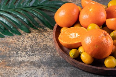 Taze narenciye arkaplanı. Sağlıklı yeme kavramı