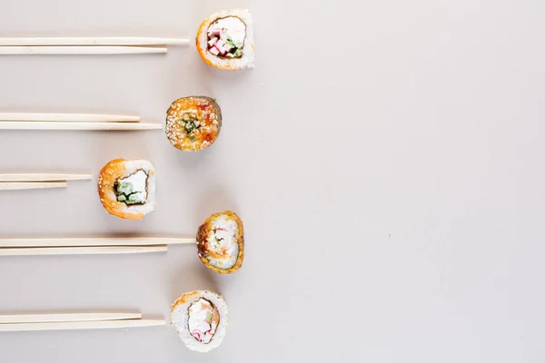 好吃的寿司 传统的亚洲食物概念 — 图库照片