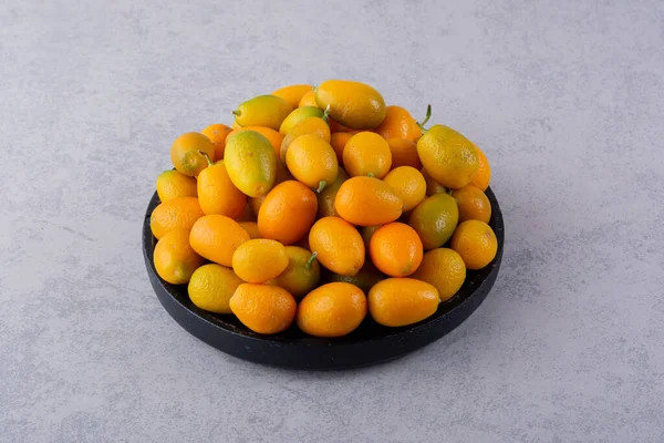 Frutta Fresca Kumquat Sul Tavolo Della Cucina Spazio Libero Testo — Foto Stock