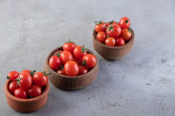 Tomates Maduros Frescos Fundo Mesa Cozinha — Fotografia de Stock