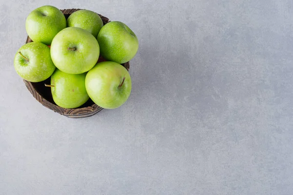 Manzanas Verdes Frescas Una Mesa Cocina — Foto de Stock