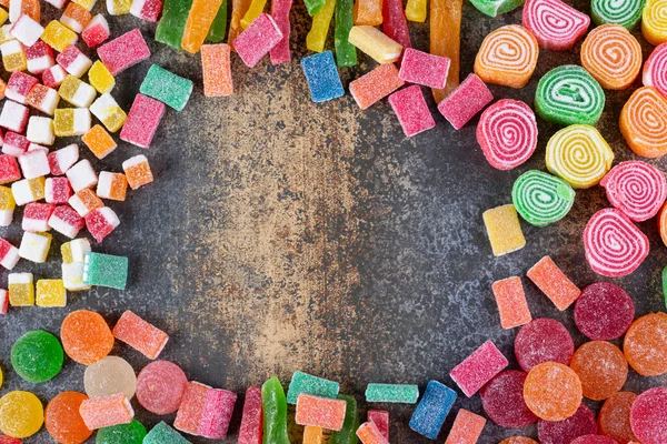 Bonbons Gelée Multicolore Sur Table — Photo