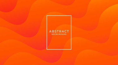 Turuncu ve sarı arkaplan vektör illüstrasyonlu dalga arkaplanı