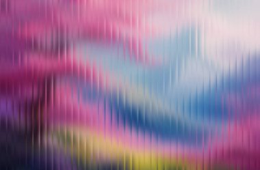 Pembe eflatun cyan tonları yumuşak reçelli cam bozulması düz düşey düşey düşey bulanık pastel soyut yüzey fütüristik arka plan tasarımı