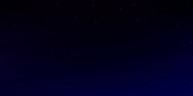 Mavi gece gökyüzü Samanyolu galaksisi yıldızları nebula ve kozmik toz bulutu arka planda tahıl dokusuyla gerçekçi evren sahnesi