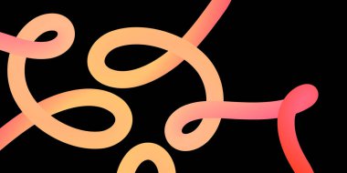 Parlak renkli dalgalı kurdele elementleri gradyan gökkuşağı hareket çizgileri sergiliyor yaratıcı dekoratif soyut tasarımlar ve modern illüstrasyon kompozisyonları için ideal