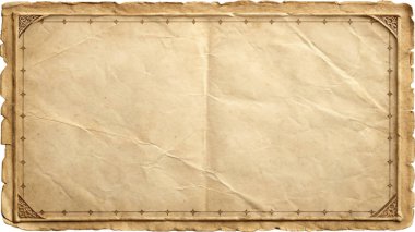 Katlanmış eski kağıt dokusu antika tasarımlar için klasik grunge etkisi ile örtüşüyor tarihi temalar sıkıntılı arka planlar ve yaratıcı hikaye anlatımları