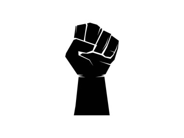 Protesto, özgürlük, güç ve devrimi sembolize eden güçlü yumruk vektör ikonu, aktivizm, birlik, güçlendirme ve sosyal adalet hareketlerini modern markalaşma ve savunma tasarım projeleri için cesur minimalist grafik tarzıyla temsil ediyor.