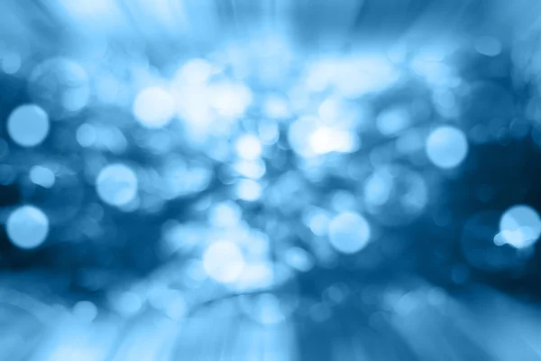 Blue Bokeh. Luce offuscata su sfondo blu. — Foto Stock