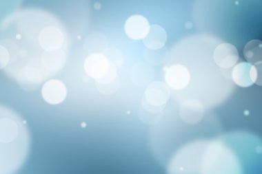 Mavi arkaplanda bulanık ışıklar ya da mavi arkaplanda ışıklar.