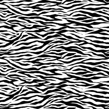 Soyut siyah dikişsiz zebra, kaplan deseni
