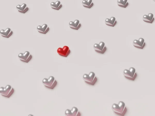 Сердца Фон День Святого Валентина — стоковое фото