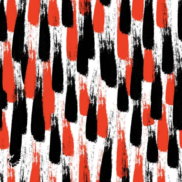 Abstracte Naadloze Grunge Zwarte Oranje Achtergrond Handtekening Textielpatroon Vector Eps — Stockvector