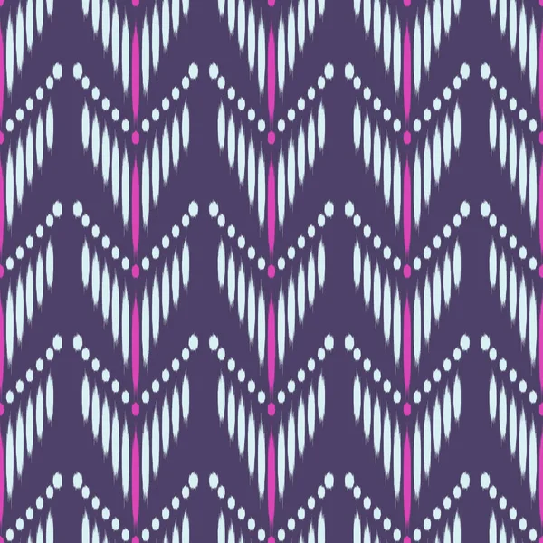 Ikat Motif Sans Couture Comme Tissu Rideau Design Textile Papier — Image vectorielle