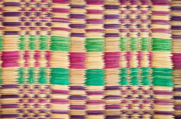 Primo piano di un tappetino di paglia come sfondo — Foto Stock