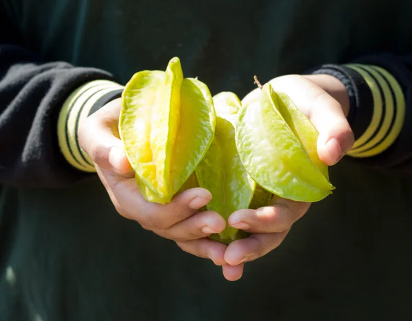 Gave Star fruit for. — Stock Photo, Image