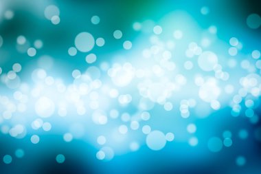 Mavi arkaplanda bulanık ışıklar ya da mavi arkaplanda ışıklar.