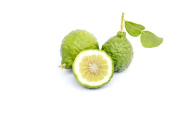 bergamot beyaz arkaplanda.