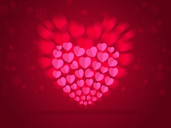 레드 소프트 발렌타인의 날에 대 한 추상적인 배경 색. — 스톡 사진