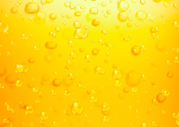 Μπύρα φυσαλίδες. Αφηρημένη φυσαλίδες σε κίτρινο φόντο — Φωτογραφία Αρχείου