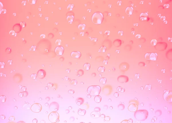 Water bubbles filtered to pink color. Abstract bubbles on pink b — Stock Photo, Image