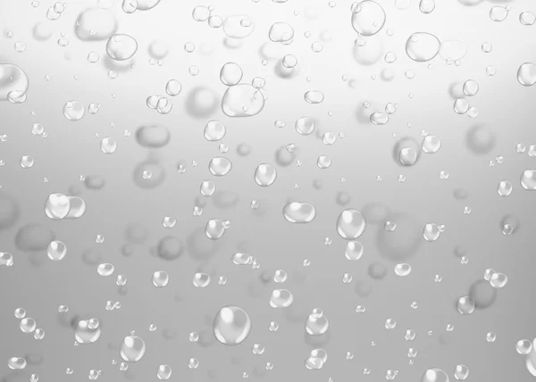 Water bubbels gefilterd naar grijs. Abstracte bubbels op grijs water b — Stockfoto