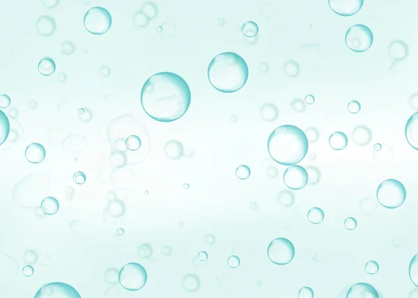Vatten bubblor filtreras till blå färg. Abstrakt bubblor på blå b — Stockfoto