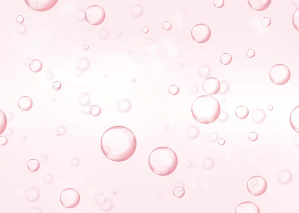 ピンク色にフィルター水の気泡。ピンク b の抽象的な泡 — ストック写真