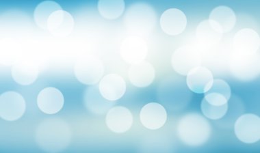 Mavi arkaplanda bulanık ışıklar ya da mavi arkaplanda ışıklar.