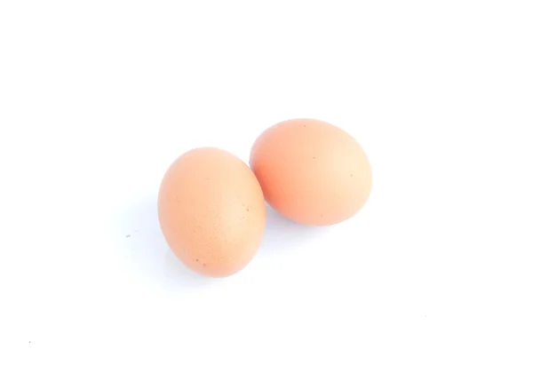 Eggs on white background. — Stock Photo, Image