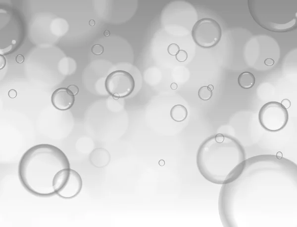 Мыльные пузыри на сером фоне, абстрактный фон . — стоковое фото