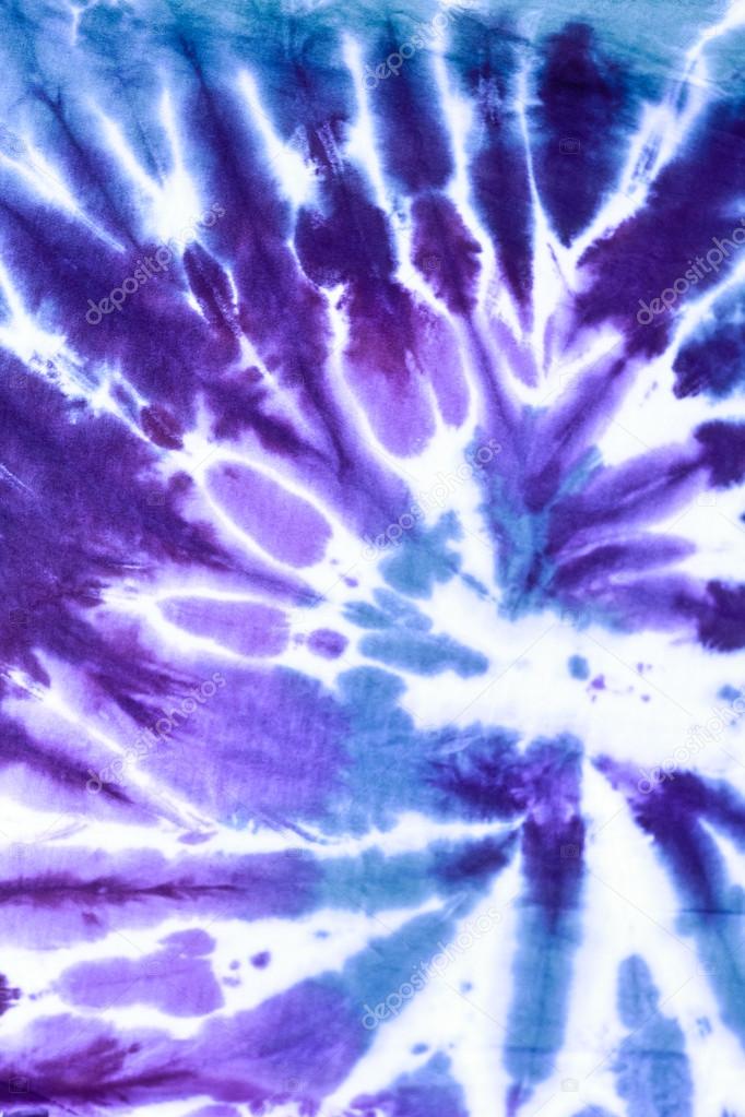 tie dyed pattern on cotton fabric abstract background