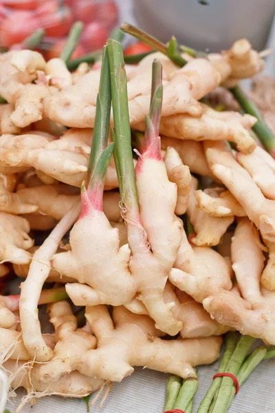 Ginger root on the market. — Stock Photo, Image