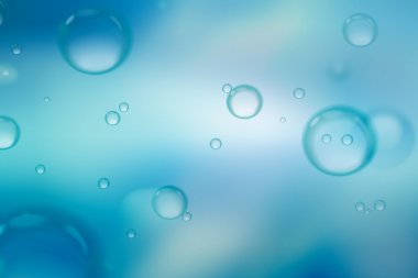 Sabun köpüğü mavi arka plan, arka plan üzerinde.