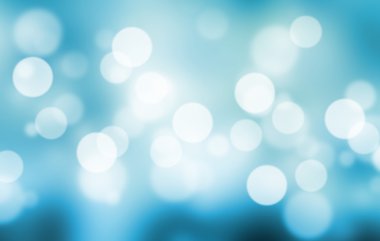 Mavi arkaplanda bulanık ışıklar ya da mavi arkaplanda ışıklar.