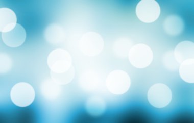 Mavi arkaplanda bulanık ışıklar ya da mavi arkaplanda ışıklar.