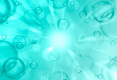 Sabun köpüğü yeşil arka plan, arka plan üzerinde.