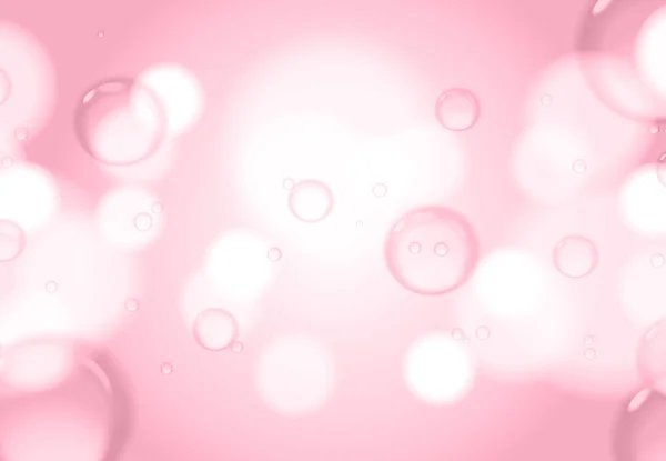 Burbujas de jabón sobre fondo rosa, fondo abstracto . — Foto de Stock
