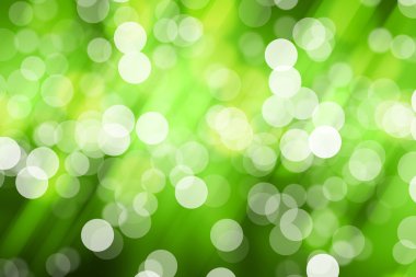 Bulanık ışık yeşil zemin üzerine veya yeşil renkli ışıkları