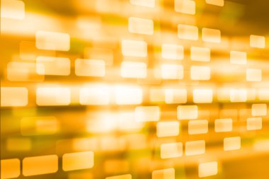 Sarı arka plan üzerinde bulanık kareler bokeh