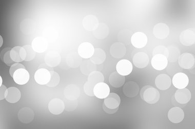 Gri Bokeh bulanık arka plan ile