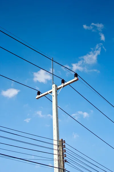 Pólo de concreto elétrico . — Fotografia de Stock