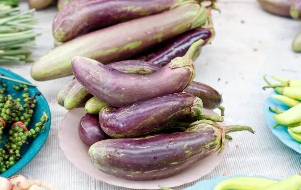 Eggplant or aubergine vegetabl. — Stock Photo, Image