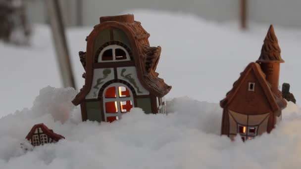 Зимова казка — стокове відео