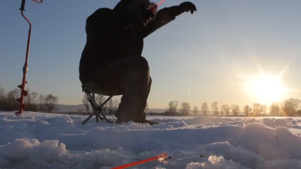 Zima połowów — Wideo stockowe