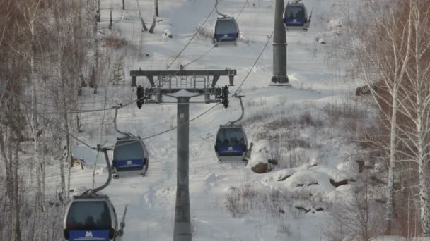 高山滑雪 — 图库视频影像